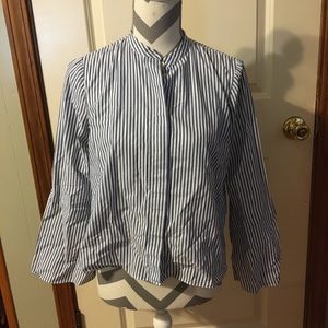 MADEWELL | 100% cotton hideaway button down